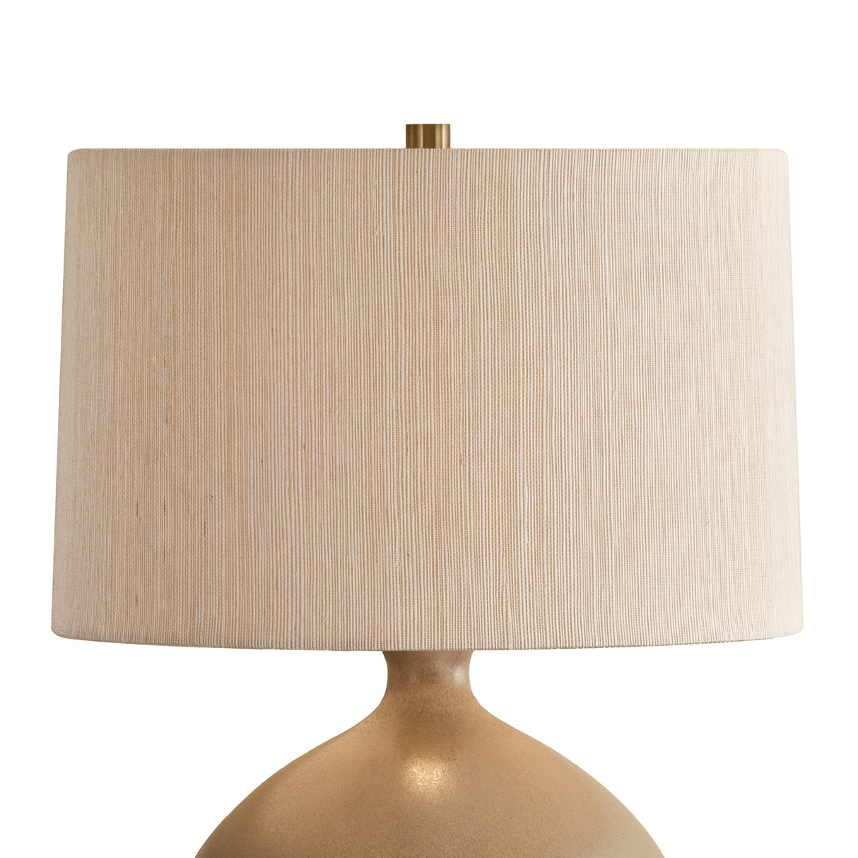 Taryn Table Lamp 24", Cashmere Glaze with Grasscloth