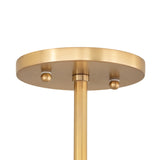 Catrin Small Pendant 11", Aged Brass and Champagne Frosted Glass