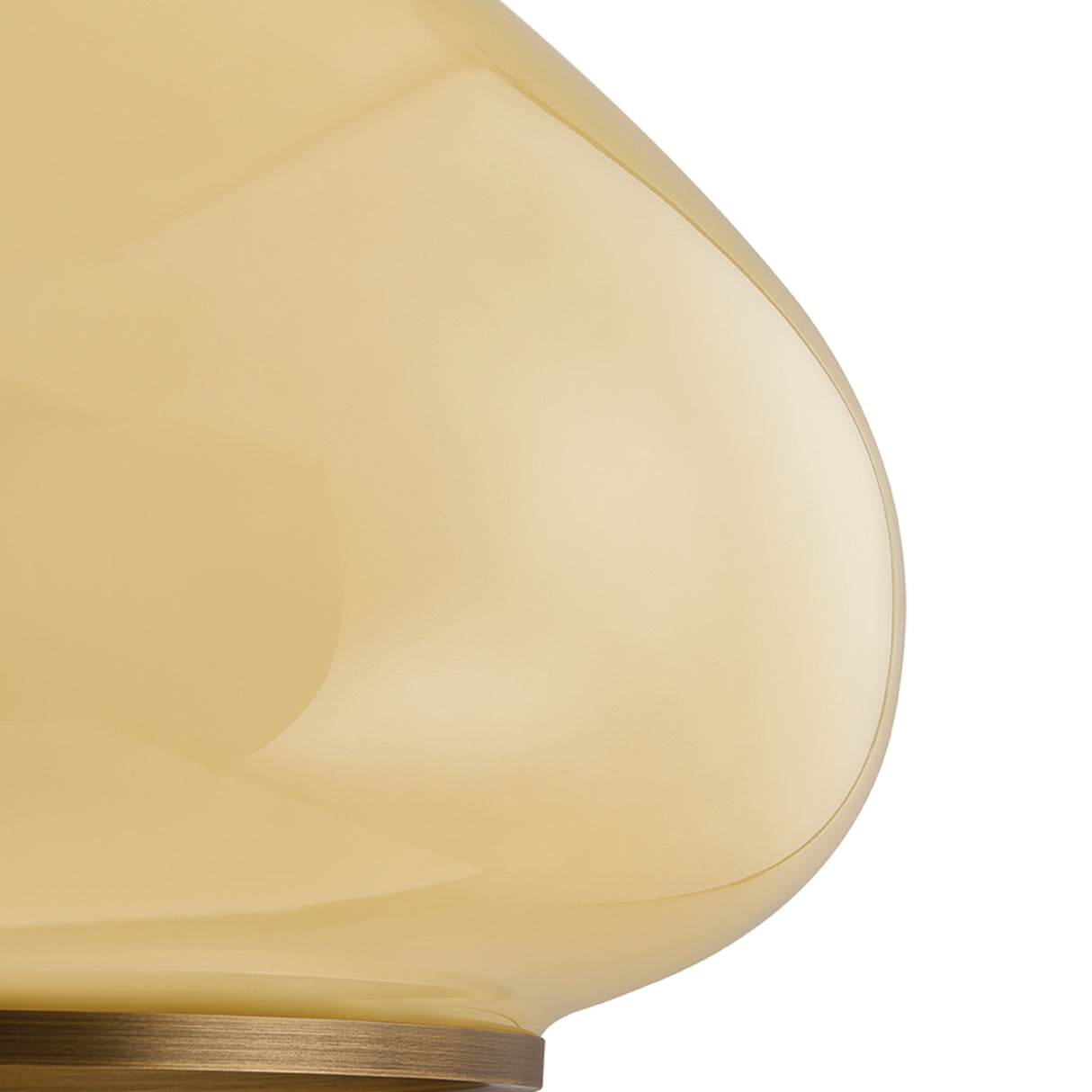 Osborne Medium Pendant 16", Patina Brass and Buttermilk Glass