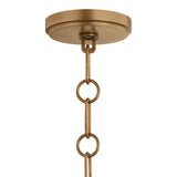 Osborne Small Pendant 10", Patina Brass and Buttermilk Glass