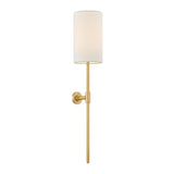 Riven Rechargeable Wall Sconce 19", Aged Brass
