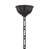 Rafferty 9 Light Chandelier 50", Distressed Bronze with Aged Brass