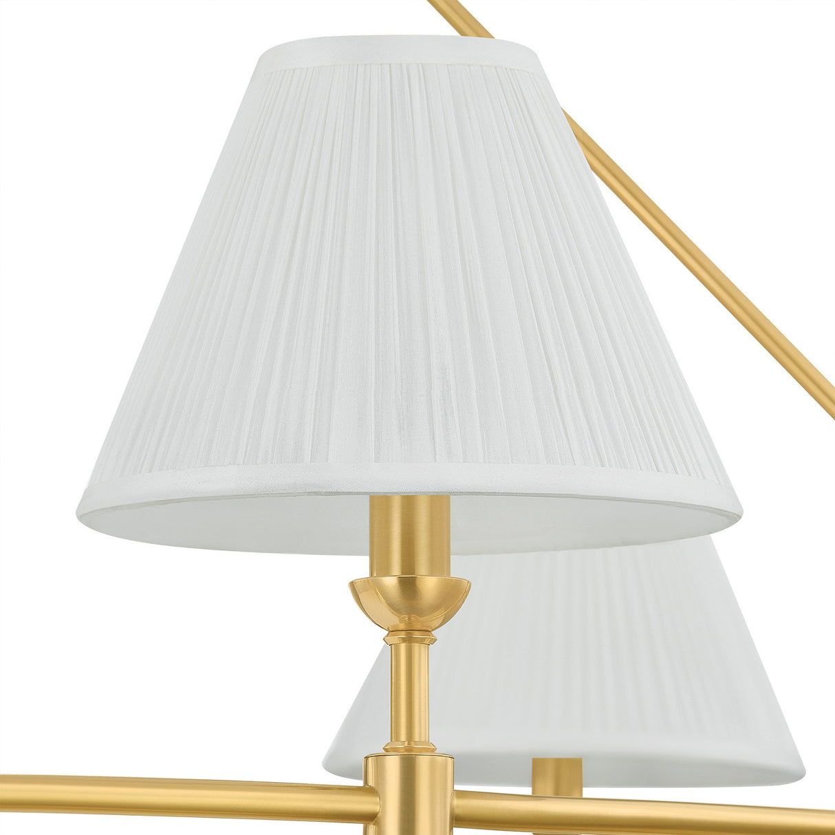 Rafferty 9 Light Chandelier 50", Aged Brass