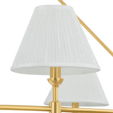 Rafferty 9 Light Chandelier 50", Aged Brass