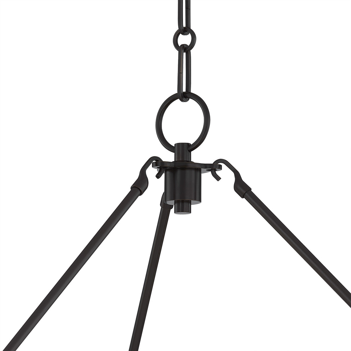 Rafferty 9 Light Chandelier 50", Distressed Bronze with Aged Brass