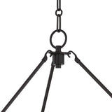 Rafferty 9 Light Chandelier 50", Distressed Bronze with Aged Brass