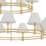 Rafferty Two-Tier Chandelier 50", Aged Brass