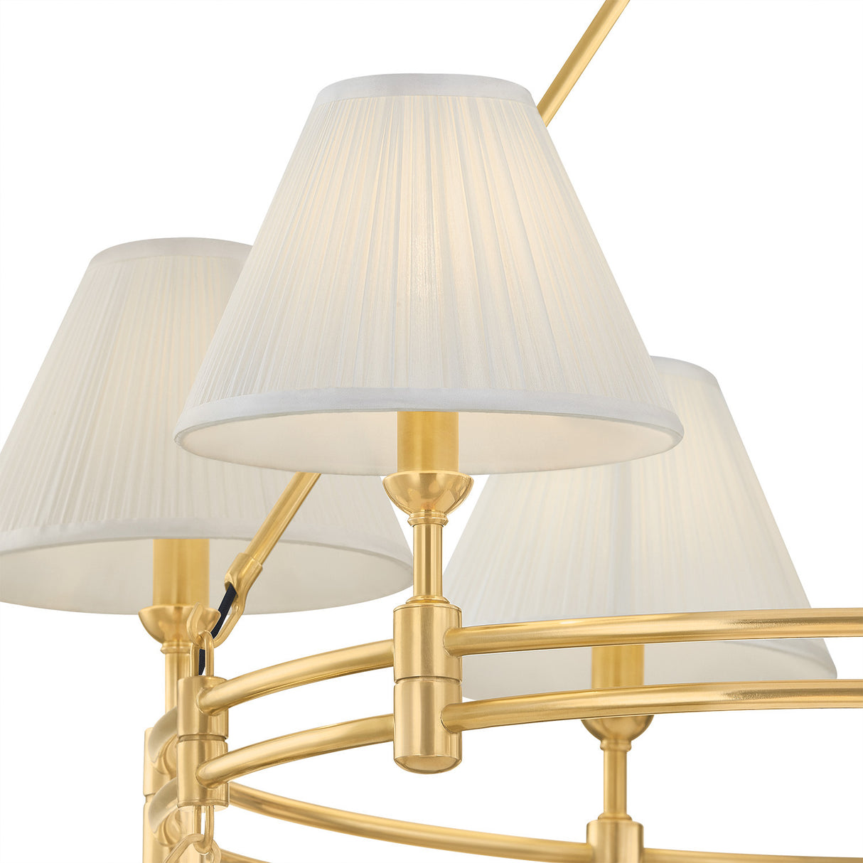 Rafferty Two-Tier Chandelier 50", Aged Brass
