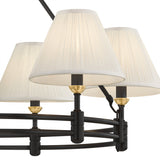 Rafferty Two-Tier Chandelier 50", Distressed Bronze with Aged Brass