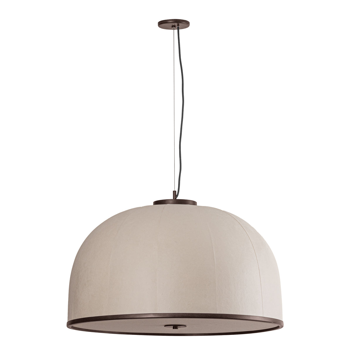 Emiko Extra Large Pendant 30", Bronze Leaf and Paper Shade