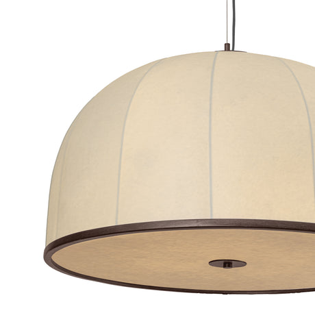Emiko Extra Large Pendant 30", Bronze Leaf and Paper Shade