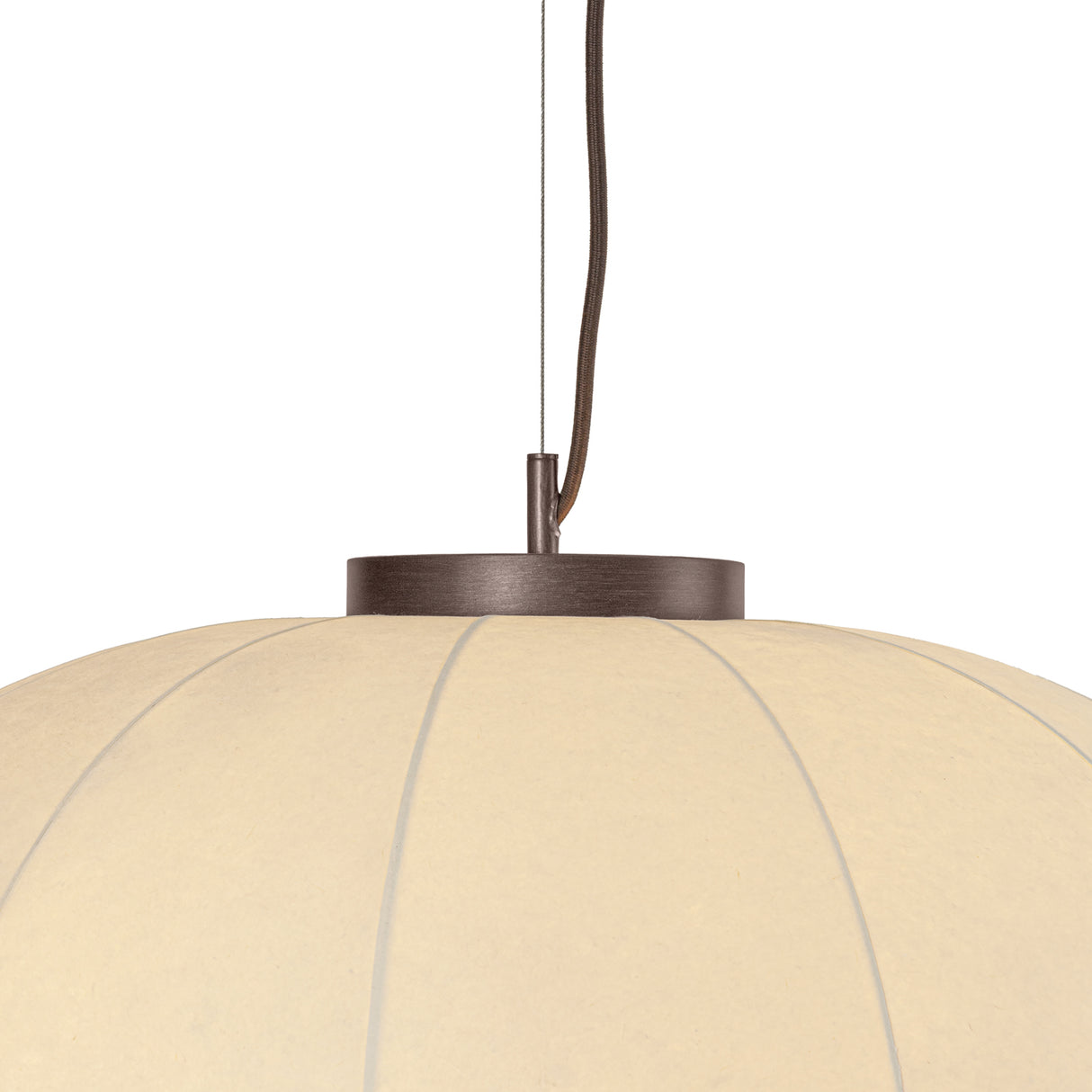 Emiko Extra Large Pendant 30", Bronze Leaf and Paper Shade