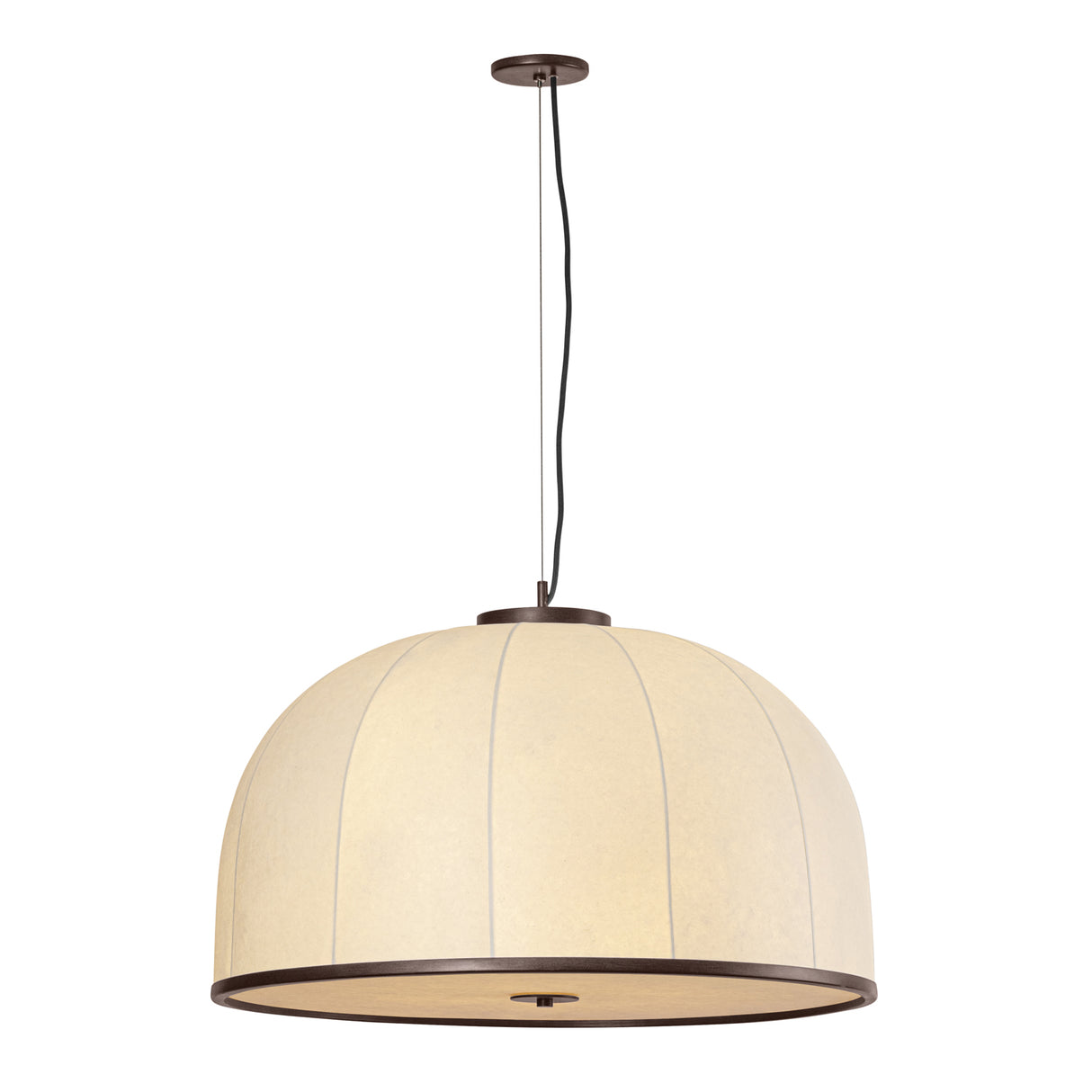 Emiko Extra Large Pendant 30", Bronze Leaf and Paper Shade