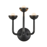 Bettina LED 3 Light Wall Sconce 12", Urban Bronze