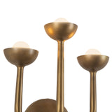 Bettina LED 3 Light Wall Sconce 12", Vintage Brass
