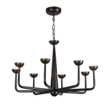 Bettina LED Chandelier 30", Urban Bronze