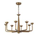 Bettina LED Chandelier 30", Vintage Brass