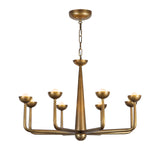 Bettina LED Chandelier 30", Vintage Brass