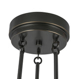 Armand LED Chandelier 23", Urban Bronze and Alabaster