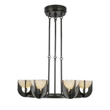 Armand LED Chandelier 28", Urban Bronze and Alabaster