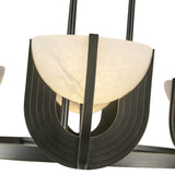 Armand LED Chandelier 28", Urban Bronze and Alabaster