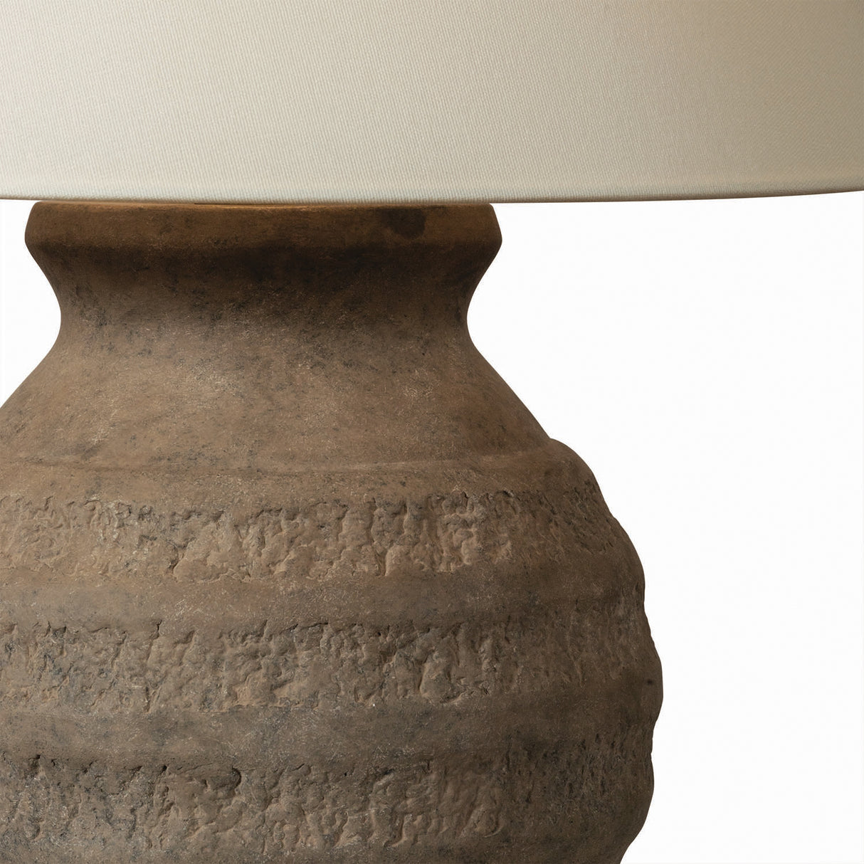 Donna Table Lamp 24", Rustic Clay and Patina Brass