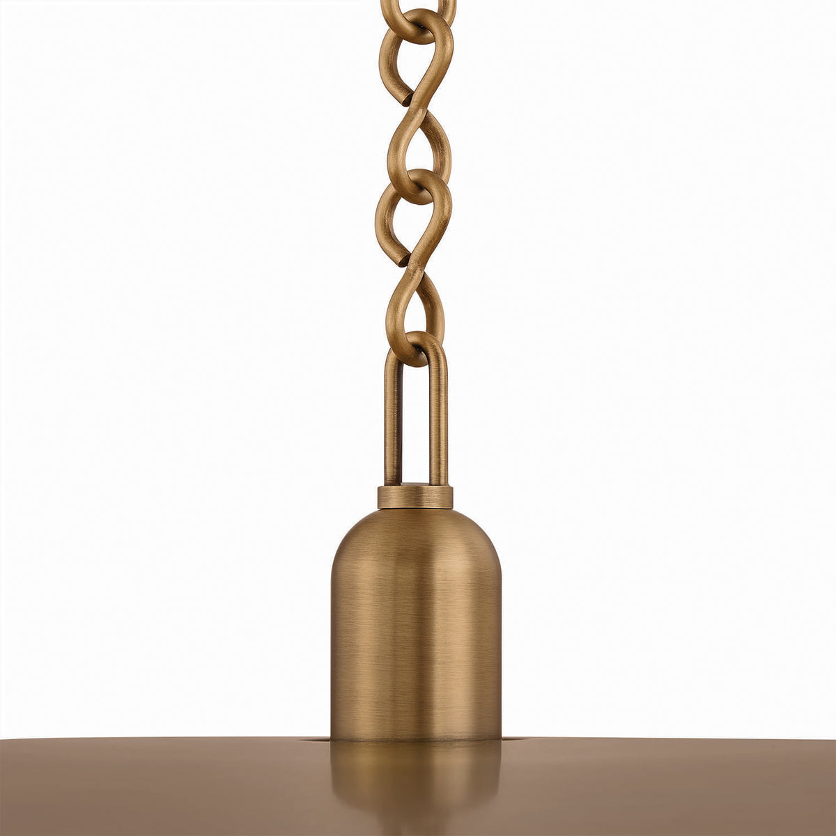 Crawford Large Pendant 19", Patina Brass