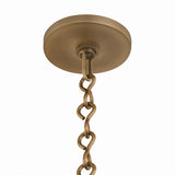 Crawford Large Pendant 19", Patina Brass