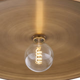 Crawford Extra Large Metal Pendant 28", Patina Brass