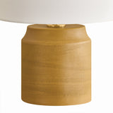 Zola Table Lamp 18", Matte Honey Glaze and Aged Brass