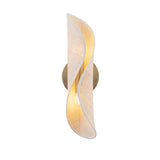 Xyra Wall Sconce 16", Aged Brass and Raffia