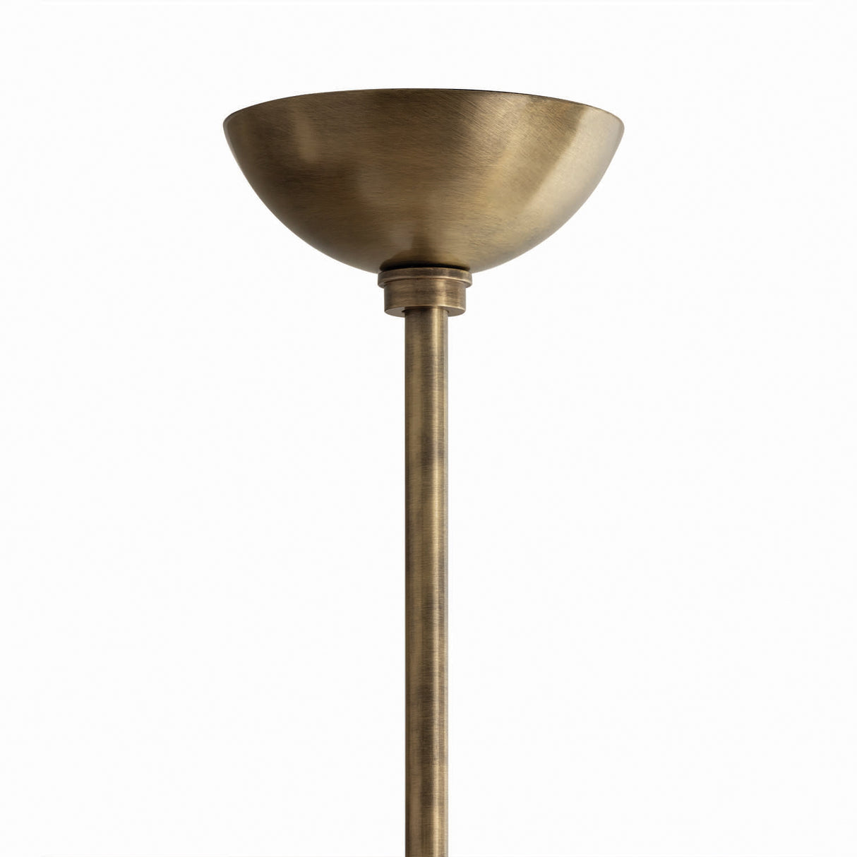 Zayla 3 Light Chandelier 34", Patina Brass and Textured Linen