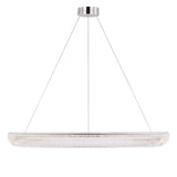 Amir Extra Large LED Chandelier 40", Polished Nickel