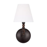 Casimir Curved Wall Sconce 13", Aged Iron