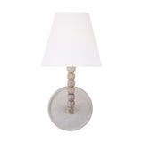 Casimir Curved Wall Sconce 13", Matte Chalk