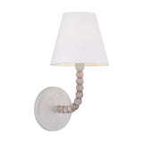 Casimir Curved Wall Sconce 13", Matte Chalk