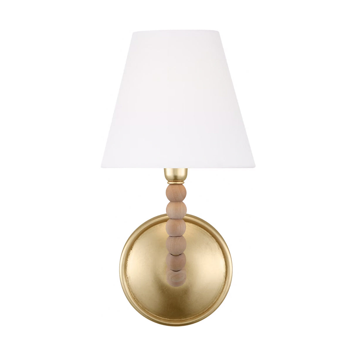Casimir Curved Wall Sconce 13", Gilded Brass