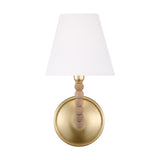 Casimir Curved Wall Sconce 13", Gilded Brass