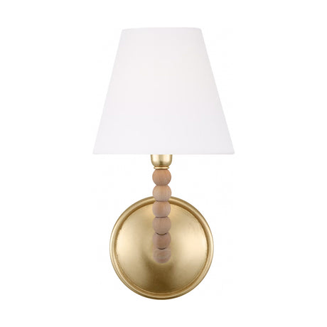 Casimir Curved Wall Sconce 13", Gilded Brass
