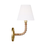 Casimir Curved Wall Sconce 13", Gilded Brass