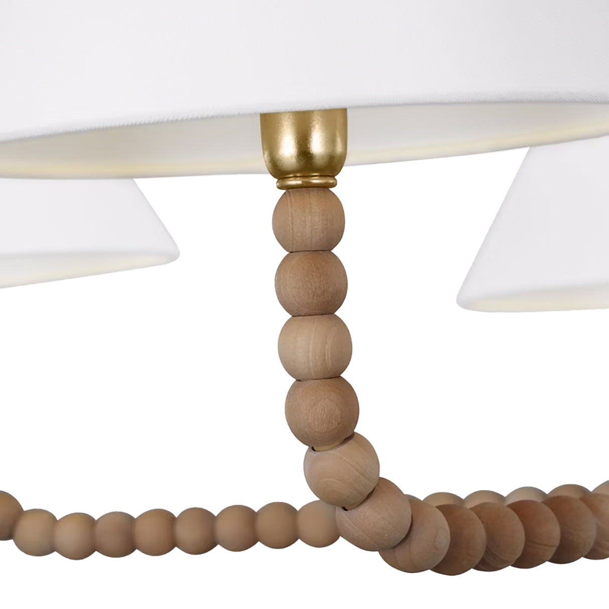 Casimir 6 Light Chandelier 50", Gilded Brass