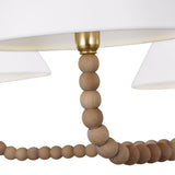 Casimir 6 Light Chandelier 50", Gilded Brass