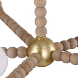 Casimir 5 Light Chandelier 39", Gilded Brass