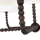 Casimir 5 Light Chandelier 39", Aged Iron