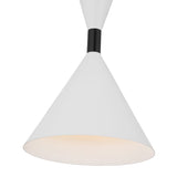 Errol Small LED Pendant 10", Matte Black and Matte White