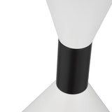 Errol Small LED Pendant 10", Matte Black and Matte White