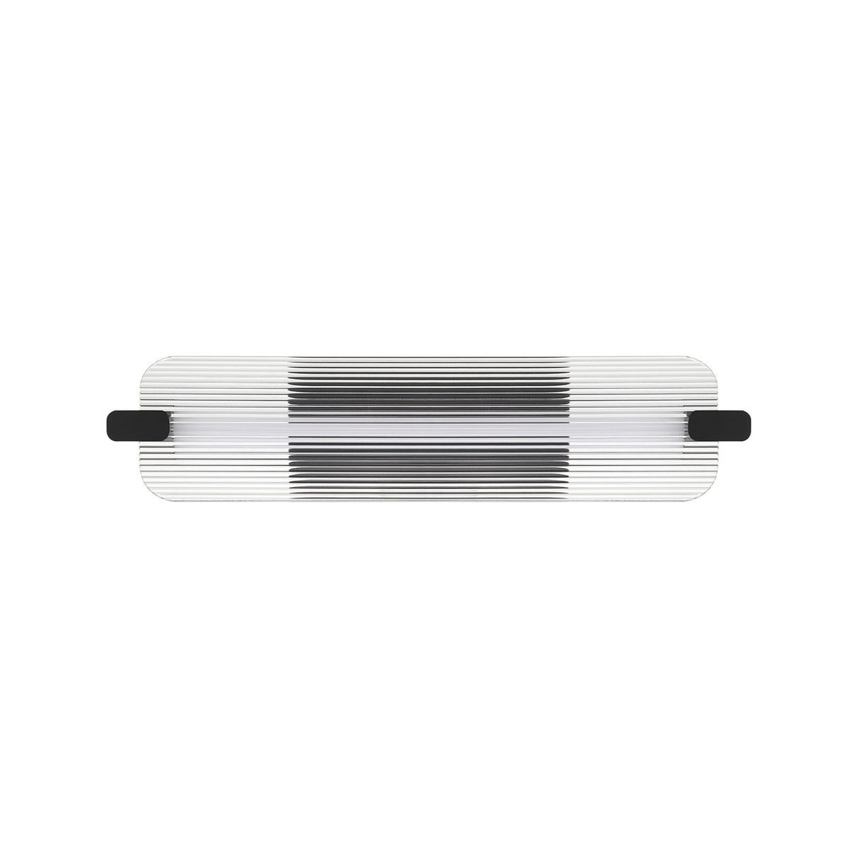Halden Indoor/Outdoor LED Wall Sconce 25", Matte Black and Clear Glass
