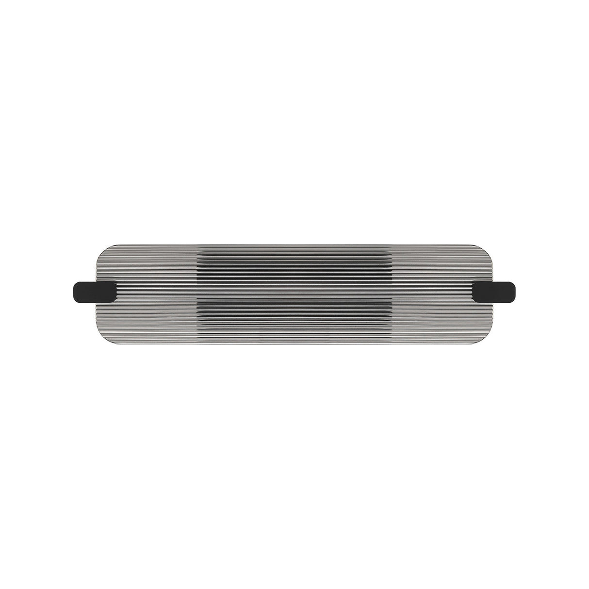 Halden Indoor/Outdoor LED Wall Sconce 25", Matte Black and Smoke Glass
