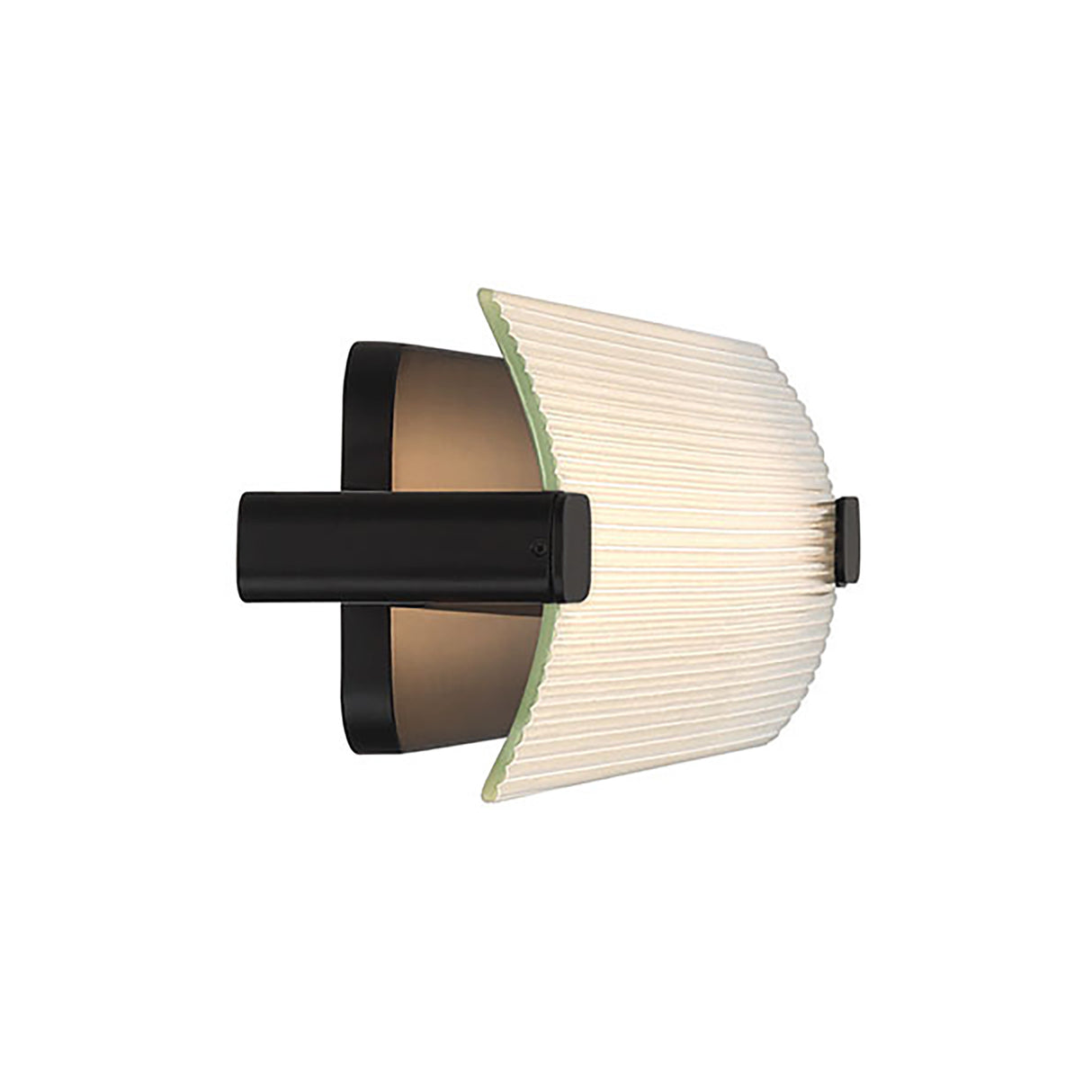 Halden Indoor/Outdoor LED Wall Sconce 34", Matte Black and Clear Glass