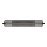 Halden Indoor/Outdoor LED Wall Sconce 34", Matte Black and Smoke Glass